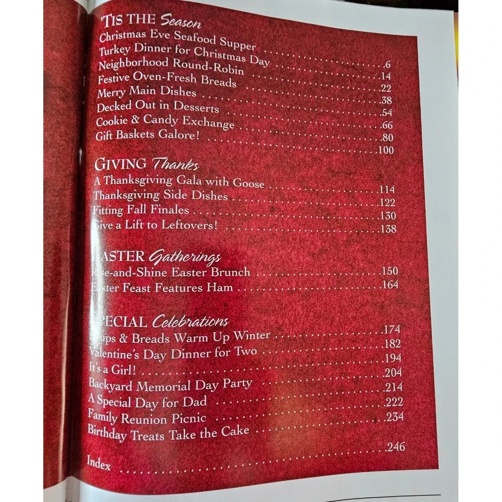 Taste of Home Holiday & Celebrations Cookbook Lot 2002 2006 2008 Hardcover Books